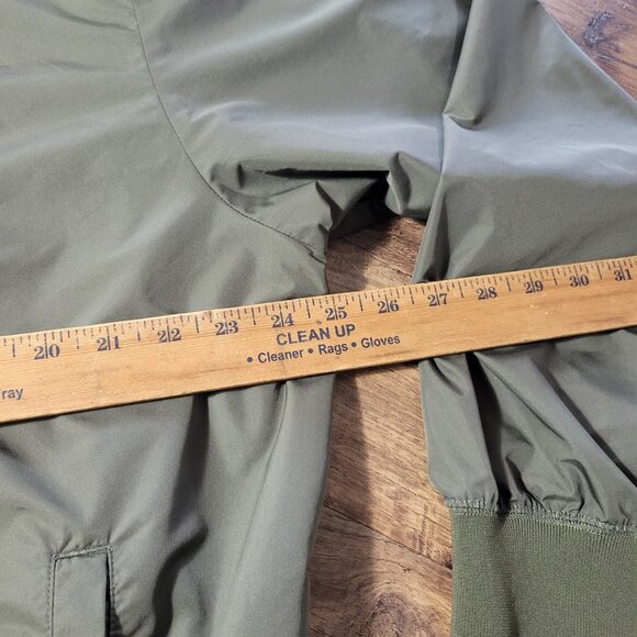Cabelas Jacket Mens Large Green Golf Windbreaker Pullover Lightweight - Picture 4 of 7